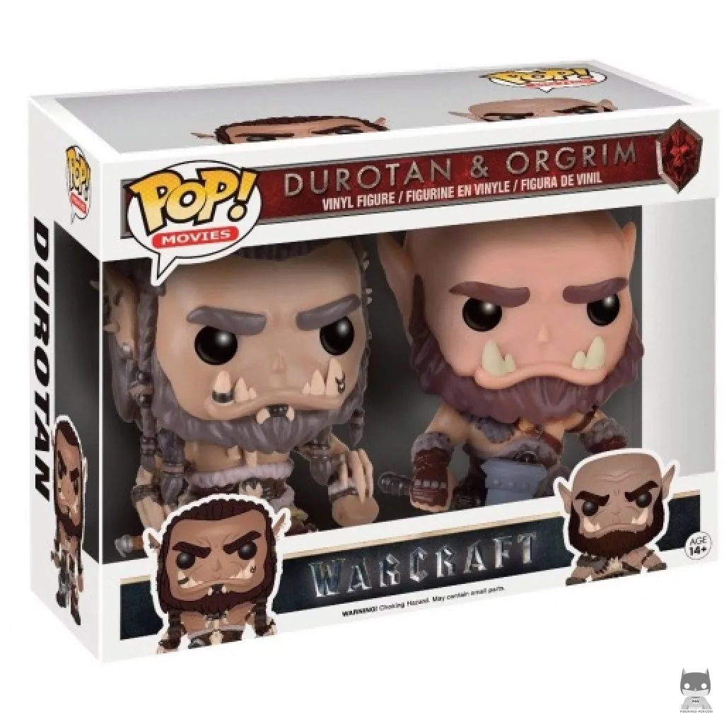 Figurine Funko POP Durotan & Orgrim avec boîte