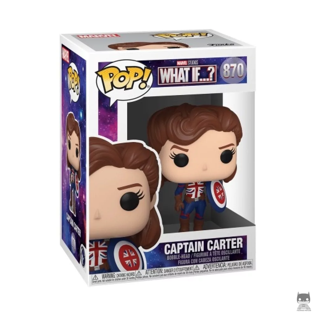 Figurine Funko POP Captain Carter avec boîte
