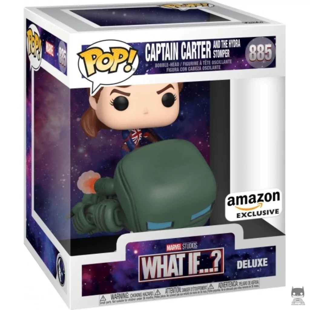 Figurine Funko POP Captain Carter sur Hydra Stomper avec boîte