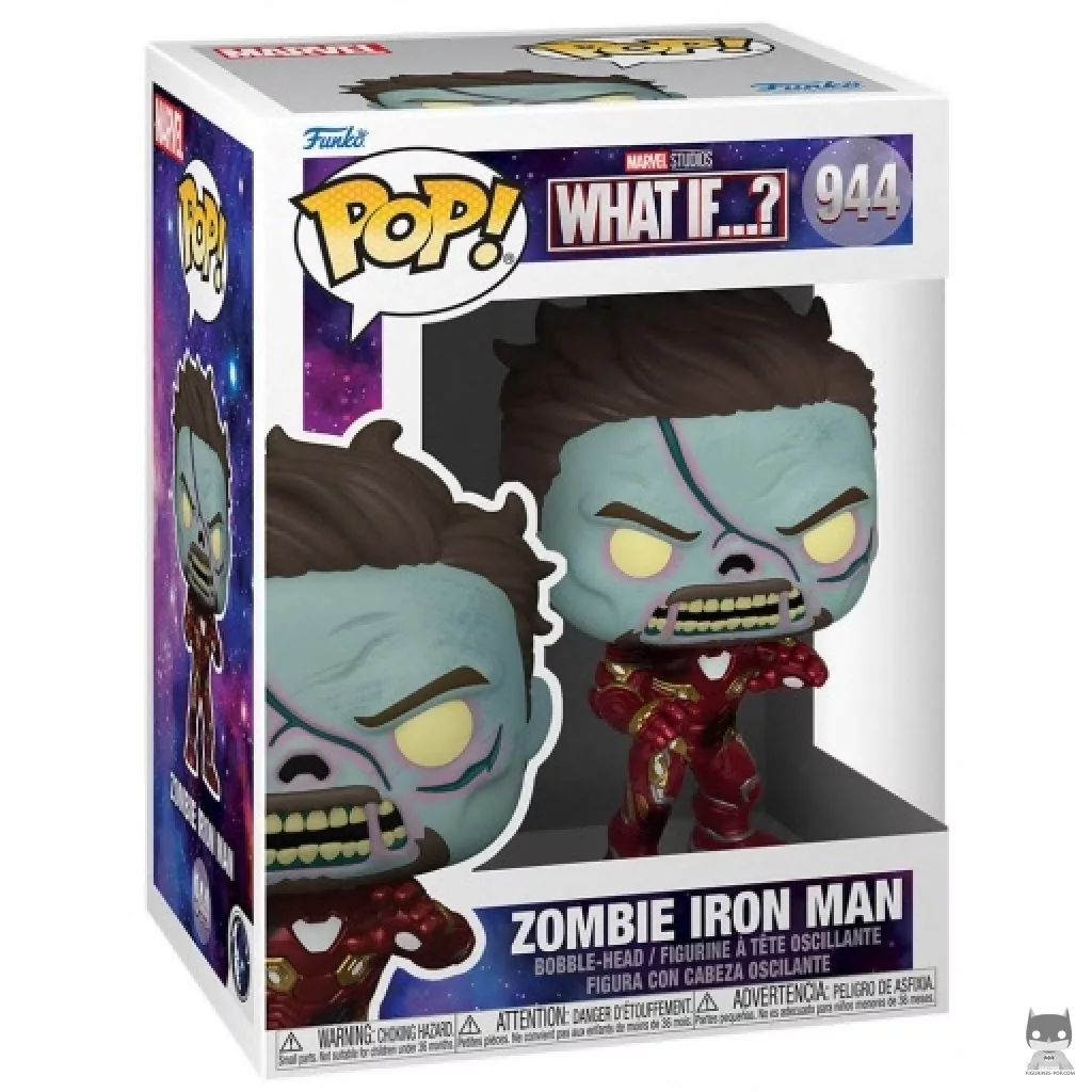 Figurine Funko POP Zombie Iron Man avec boîte