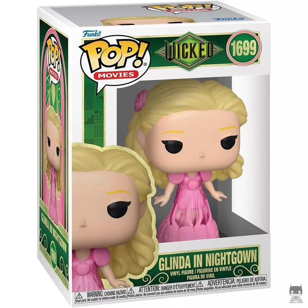 Figurine Funko POP Glinda en robe de nuit avec boîte