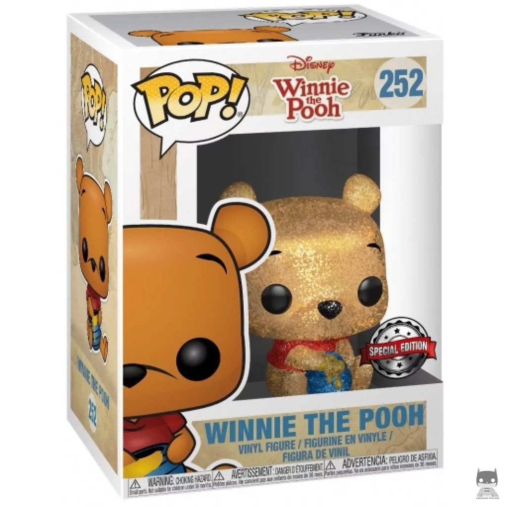 Figurine Funko POP Winnie l'Ourson Assis (Diamond Glitter) avec boîte