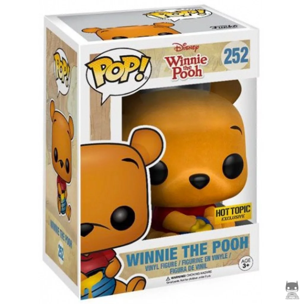 Figurine Funko POP Winnie l'Ourson Assis (Flocked) avec boîte