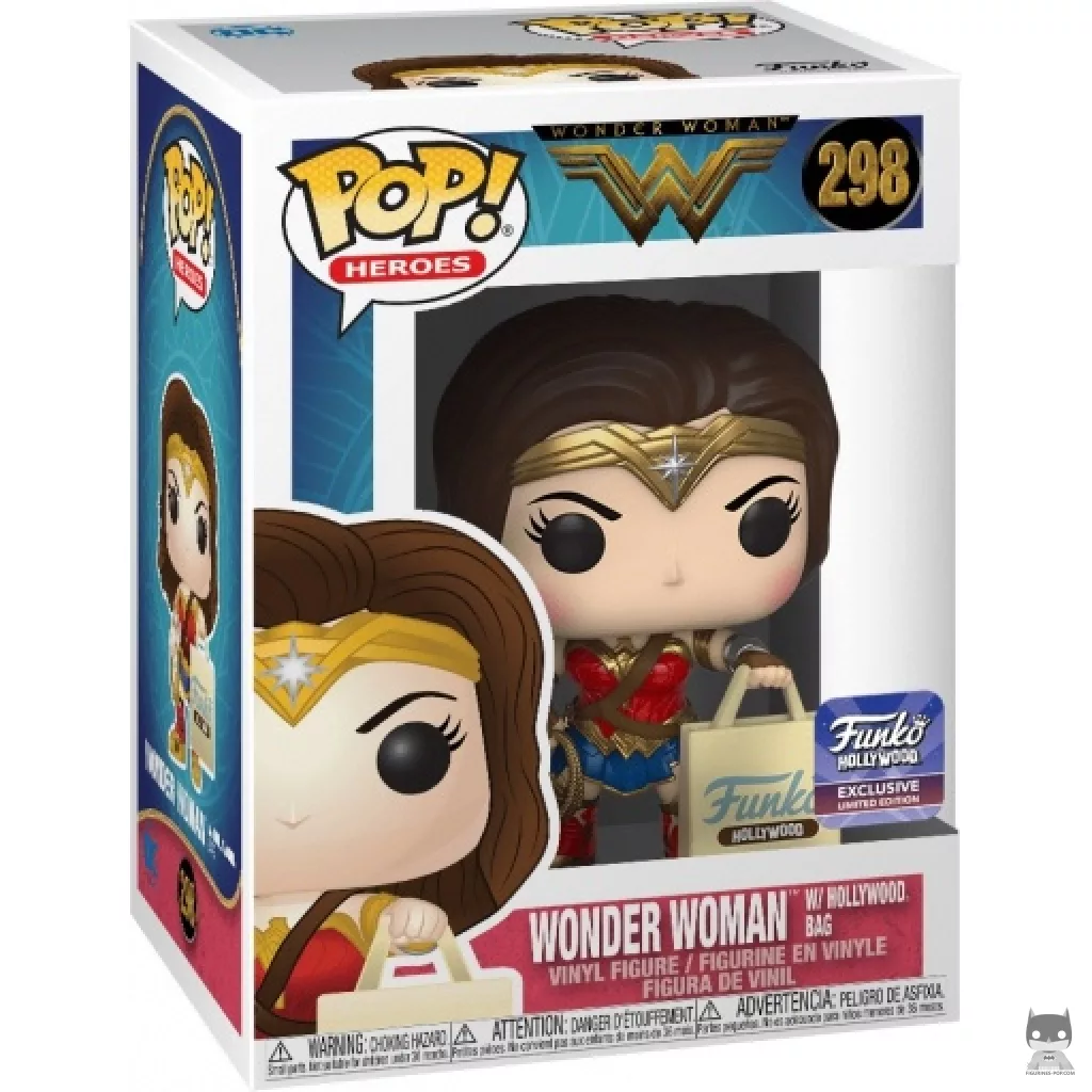 Figurine Funko POP Wonder Woman avec sac Hollywood avec boîte