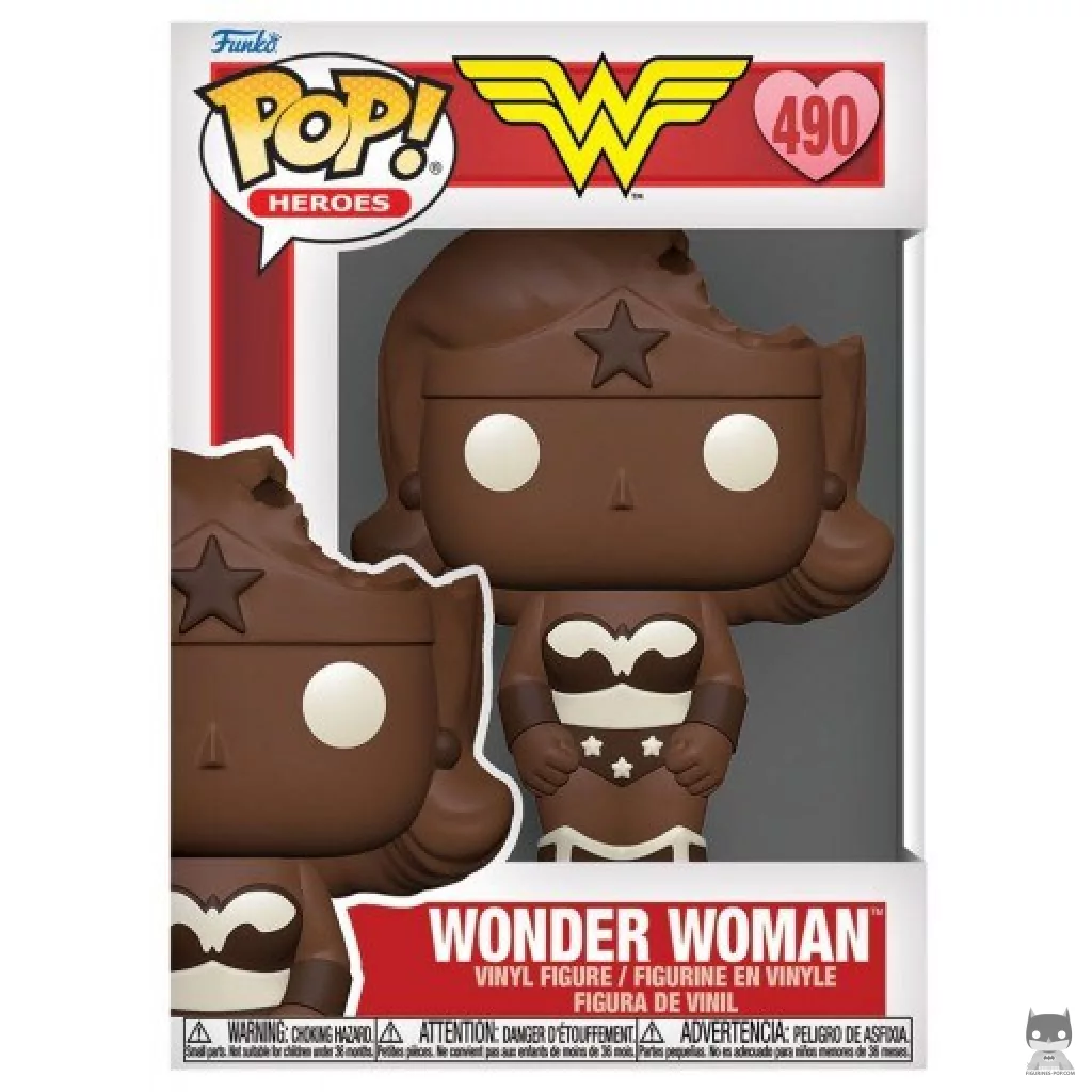 Figurine Funko POP Wonder Woman (Chocolat) avec boîte