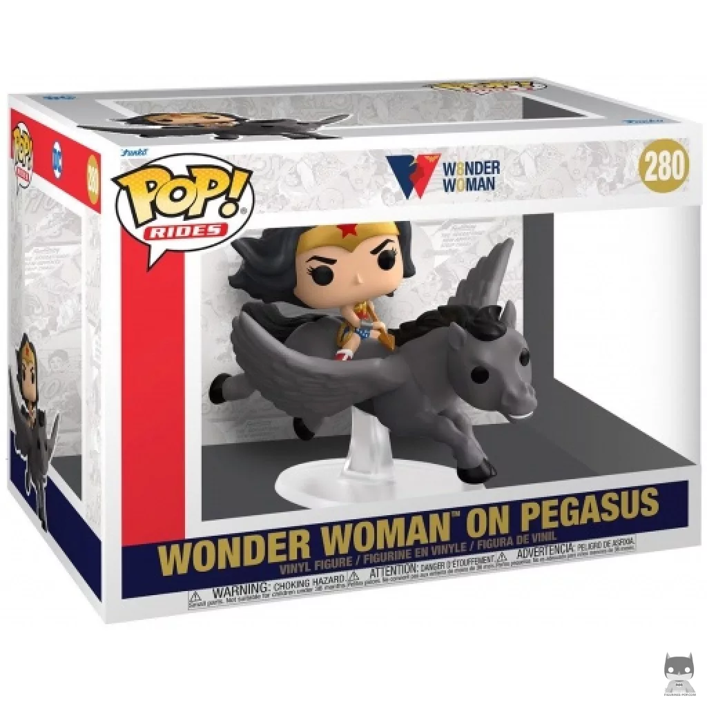 Figurine Funko POP Wonder Woman sur Pegase avec boîte