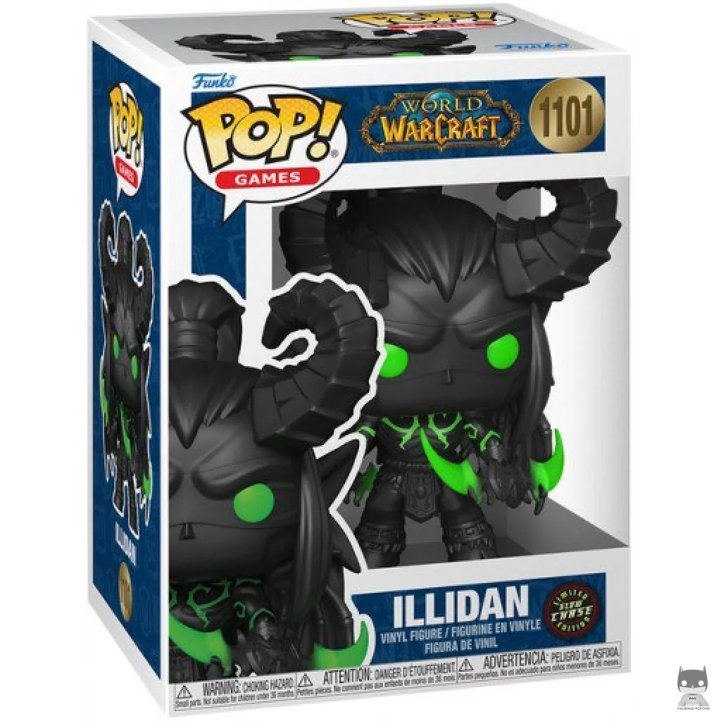 Figurine Funko POP Illidan (Chase & Glow in the Dark) avec boîte