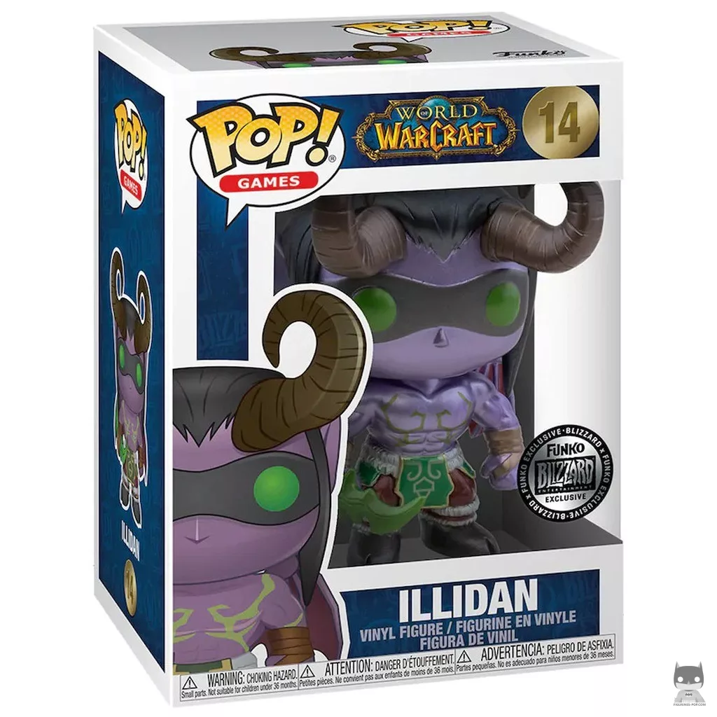 Figurine Funko POP Illidan (Metallic) avec boîte