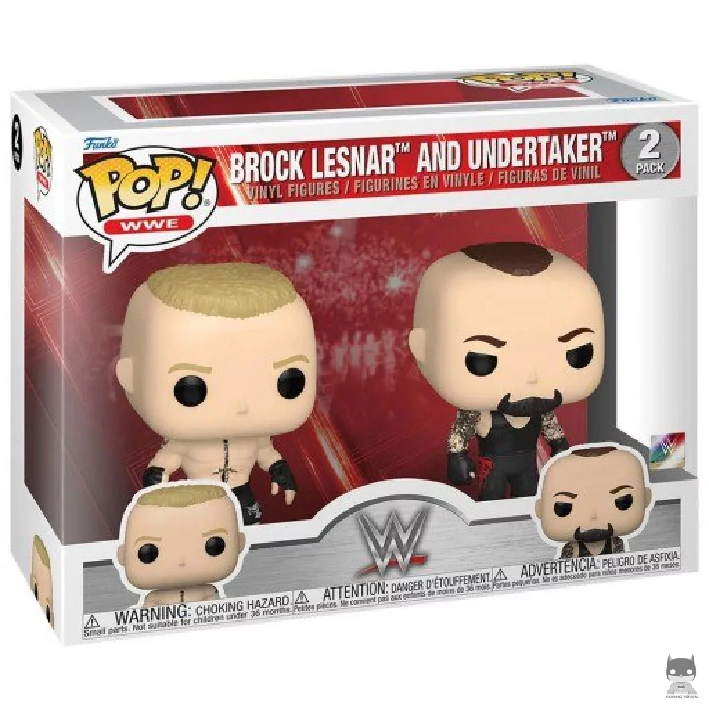 Figurine Funko POP Brock Lesnar & Undertaker avec boîte