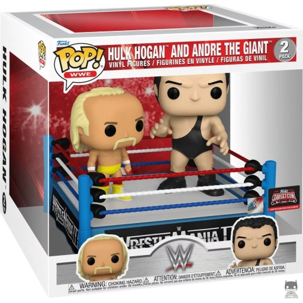 Figurine Funko POP Hulk Hogan & Andre The Giant avec boîte
