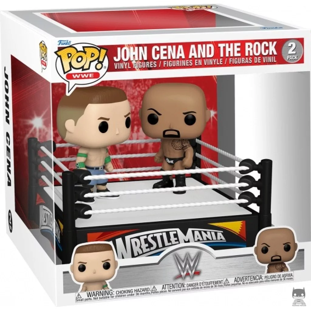 Figurine Funko POP John Cena & The Rock avec boîte
