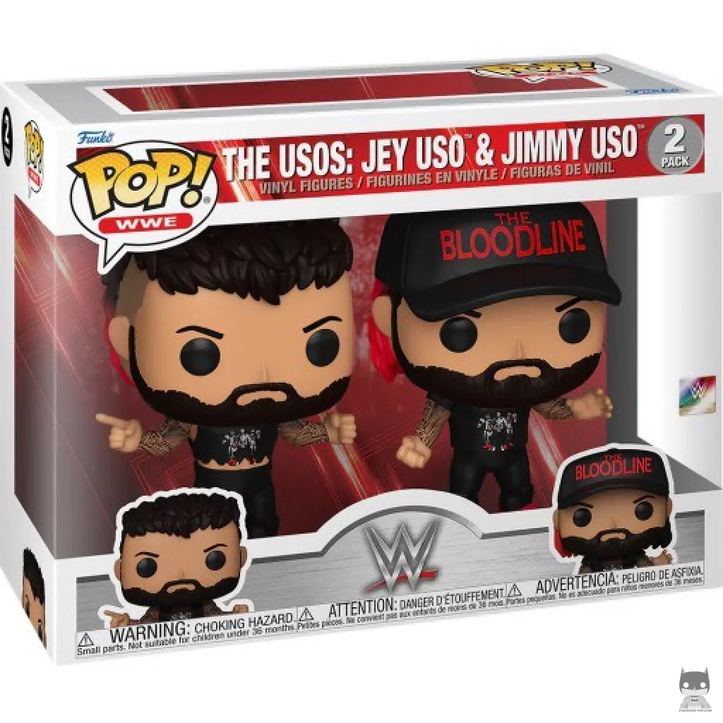 Figurine Funko POP The Usos : Jey Uso & Jimmy Uso avec boîte