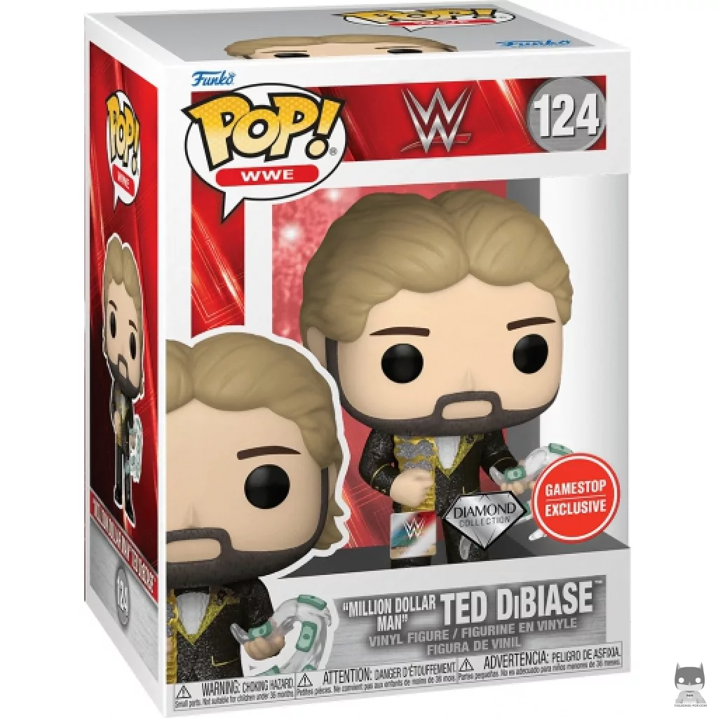 Figurine Funko POP Million Dollar Man Ted DiBiase (Diamond Glitter) avec boîte