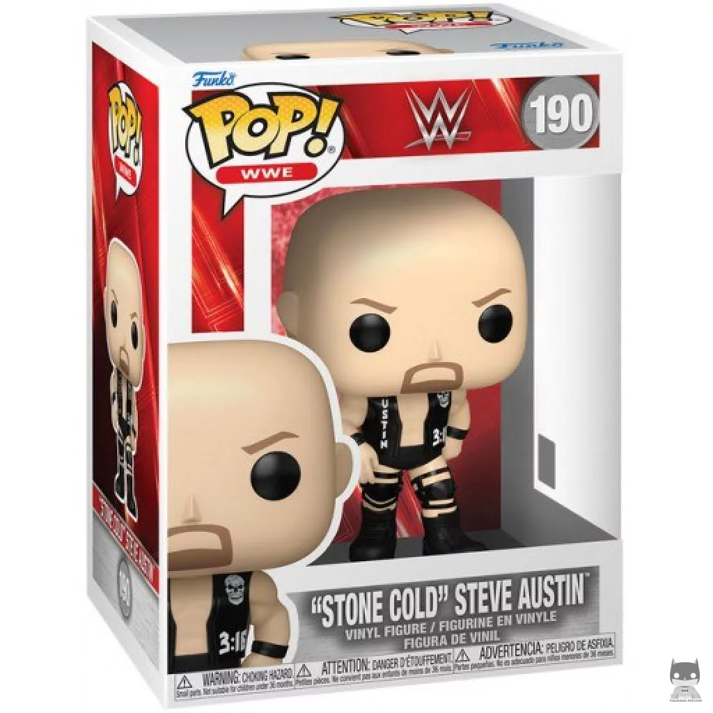 Figurine Funko POP "Stone Cold" Steve Austin avec boîte