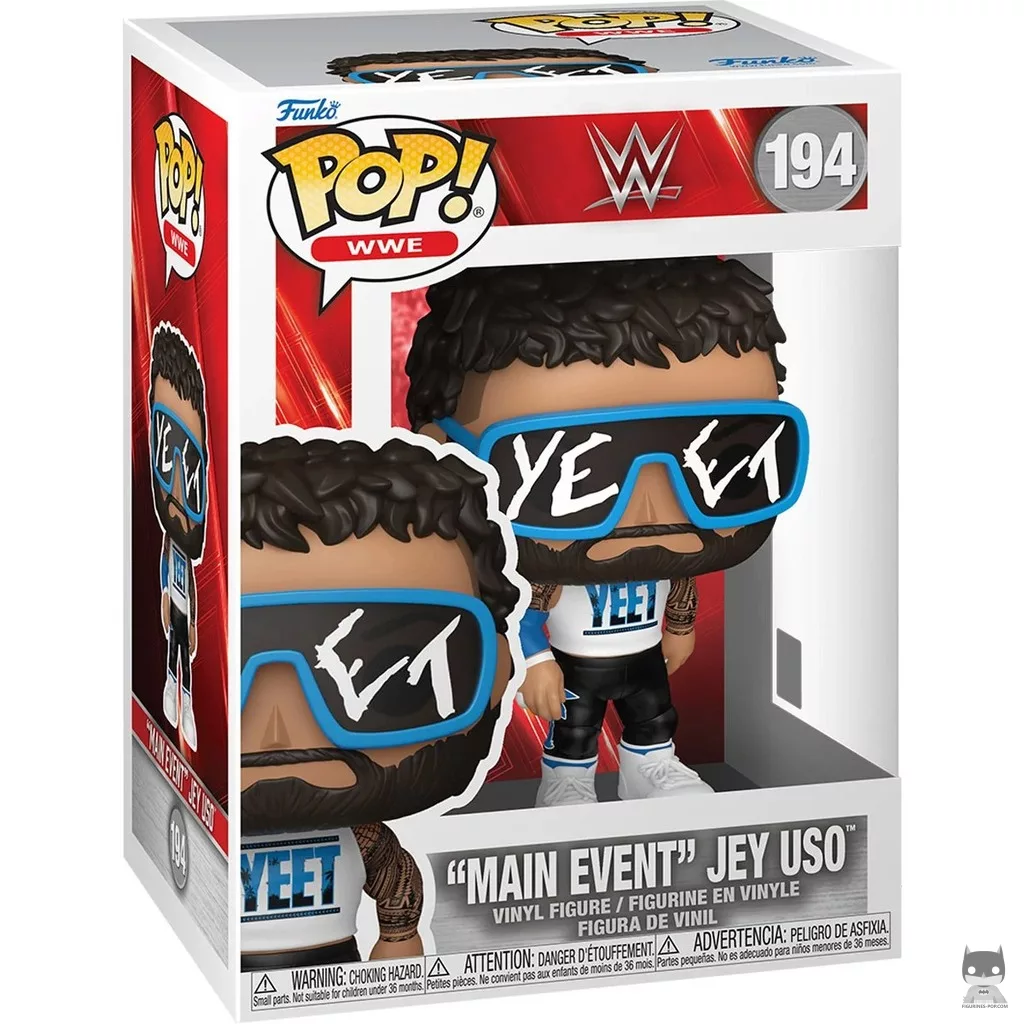 Figurine Funko POP « Main Event » Jey Uso avec boîte