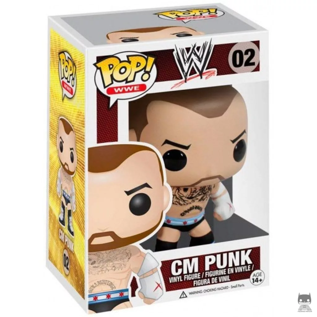 Figurine Funko POP CM Punk avec boîte