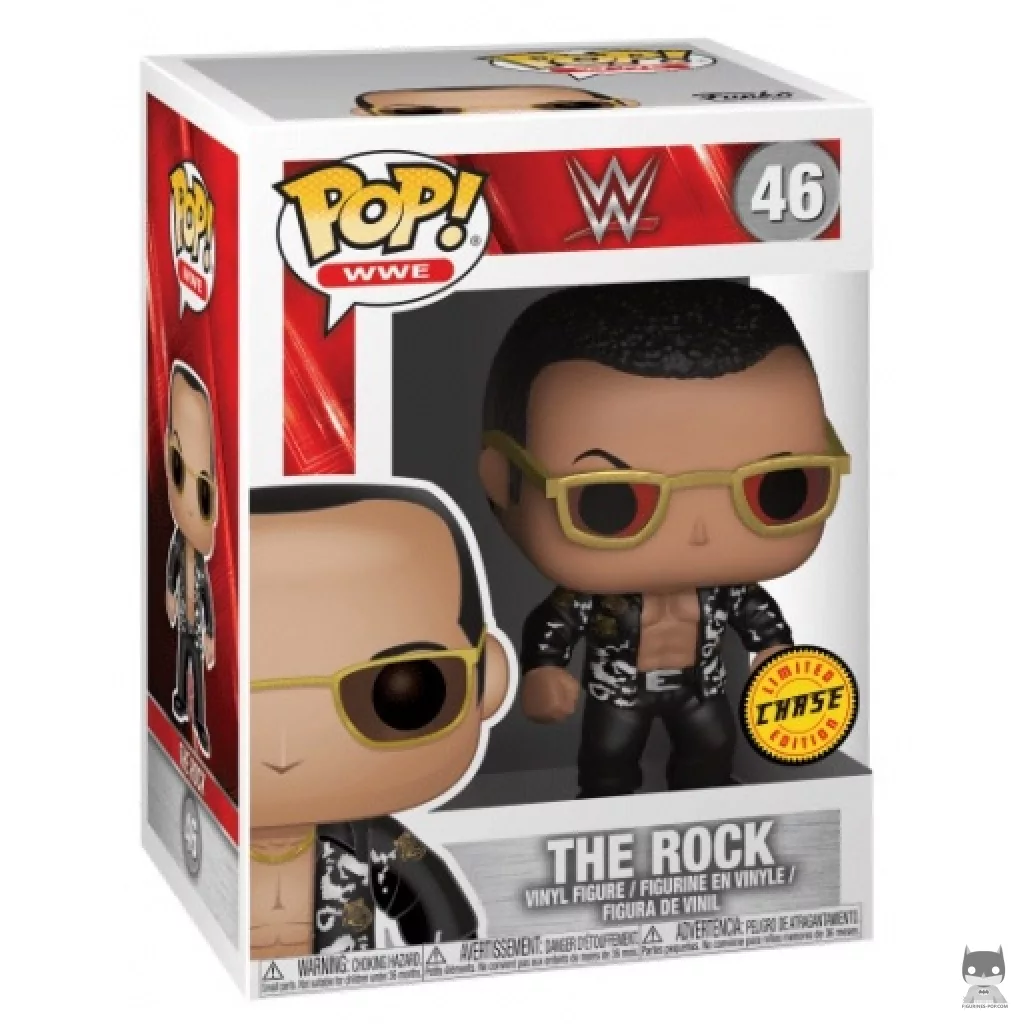 Figurine Funko POP Dwayne "The Rock" Johnson (Chase) avec boîte
