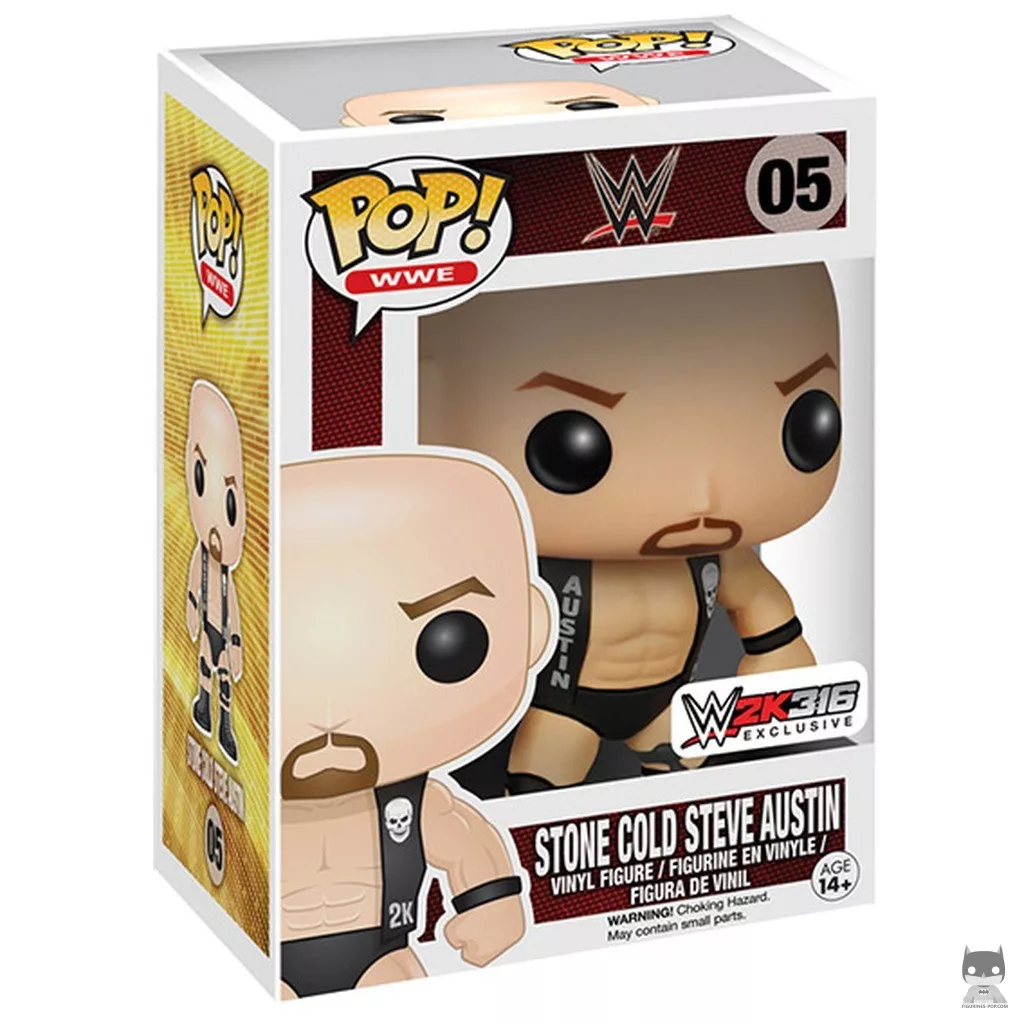 Figurine Funko POP Stone Cold Steve Austin avec boîte