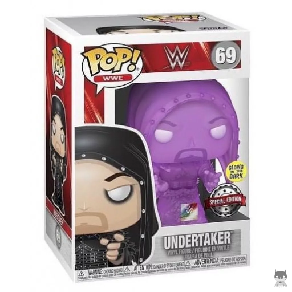 Figurine Funko POP Undertaker (Violet) (Translucent) avec boîte