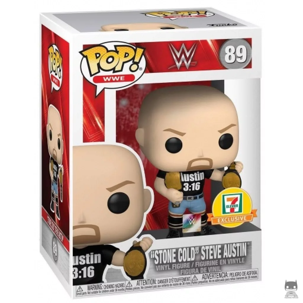 Figurine Funko POP Stone Cold (Metallic) avec boîte