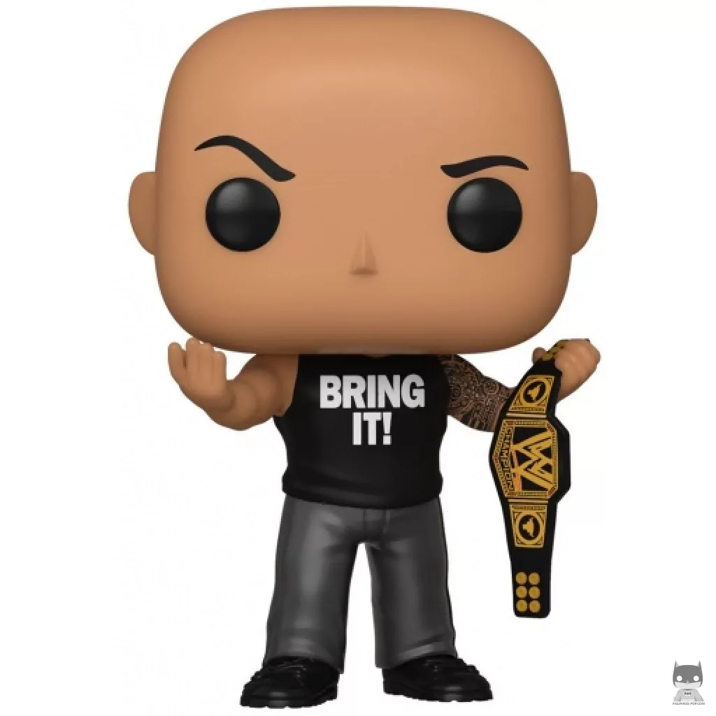 Figurine Funko POP The Rock avec Ceinture (WWE)