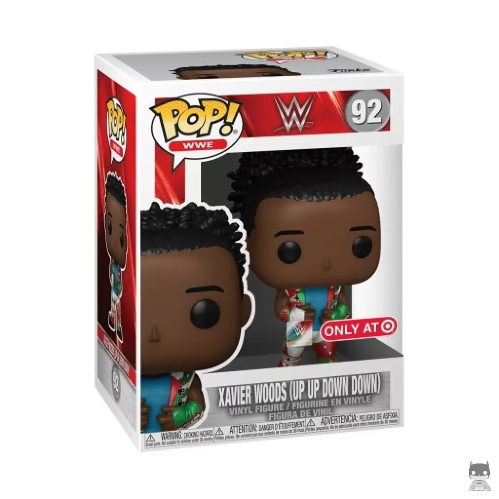 Figurine Funko POP Xavier Woods Up Up Down Down (Metallic) avec boîte