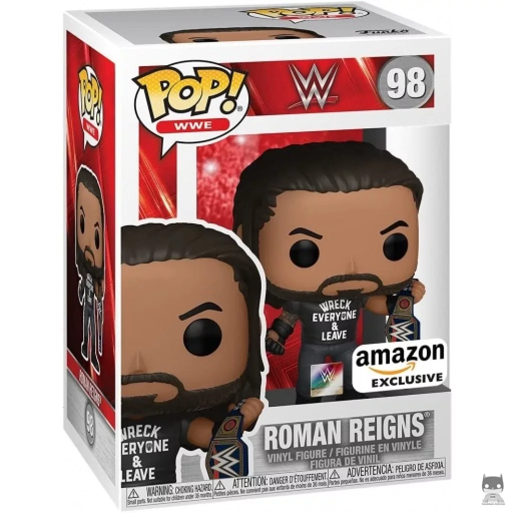 Figurine Funko POP Roman Reigns (Metallic) avec boîte