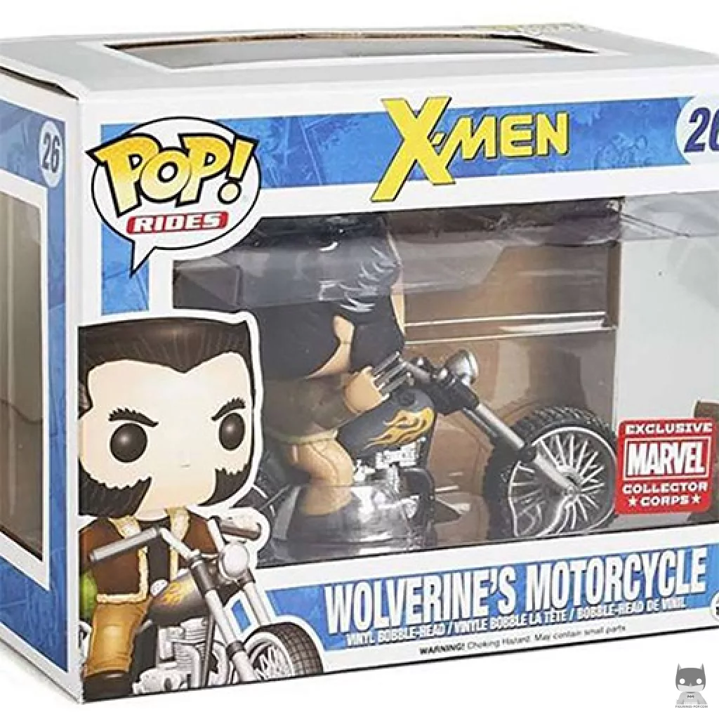 Figurine Funko POP La moto de Wolverine avec boîte