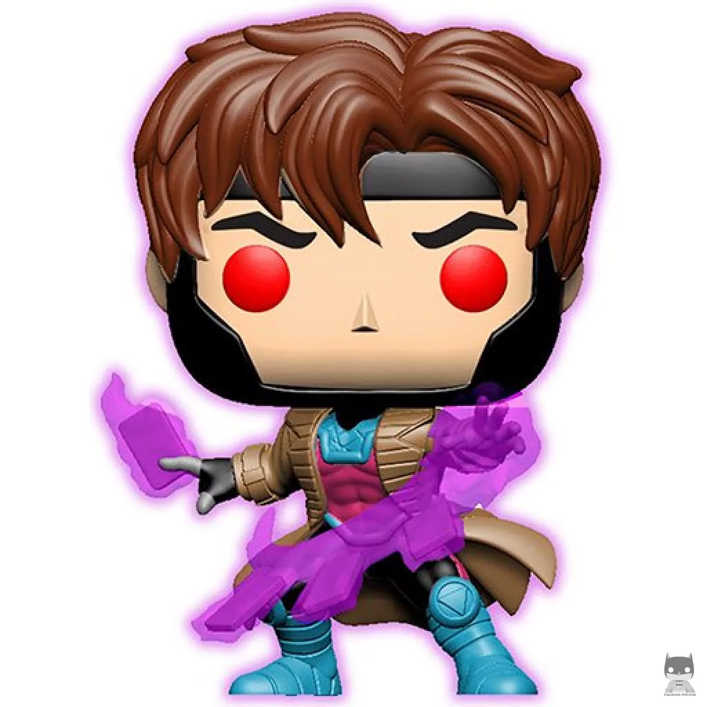 Figurine Funko POP Gambit avec des cartes (Translucent) (X-Men)