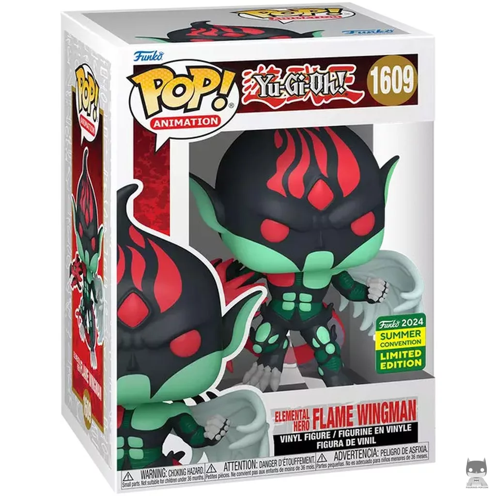 Figurine Funko POP Elemental Hero Flame Wingman avec boîte