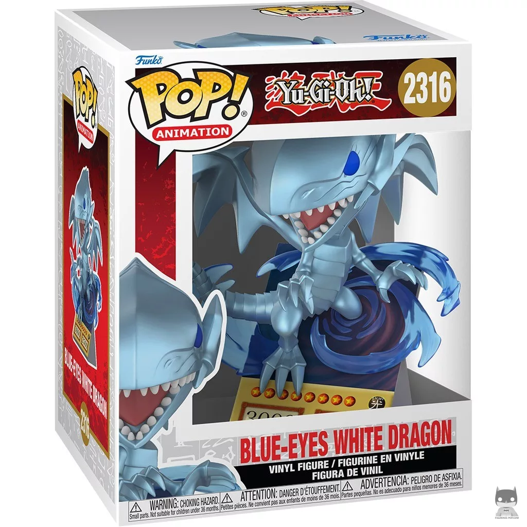 Figurine Funko POP Dragon Blanc aux Yeux Bleus avec boîte