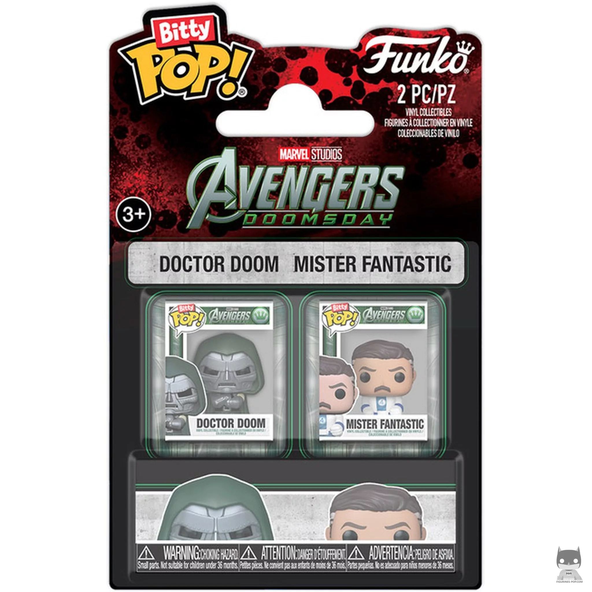 Figurine Funko POP Doctor Doom & Mister Fantastic avec boîte