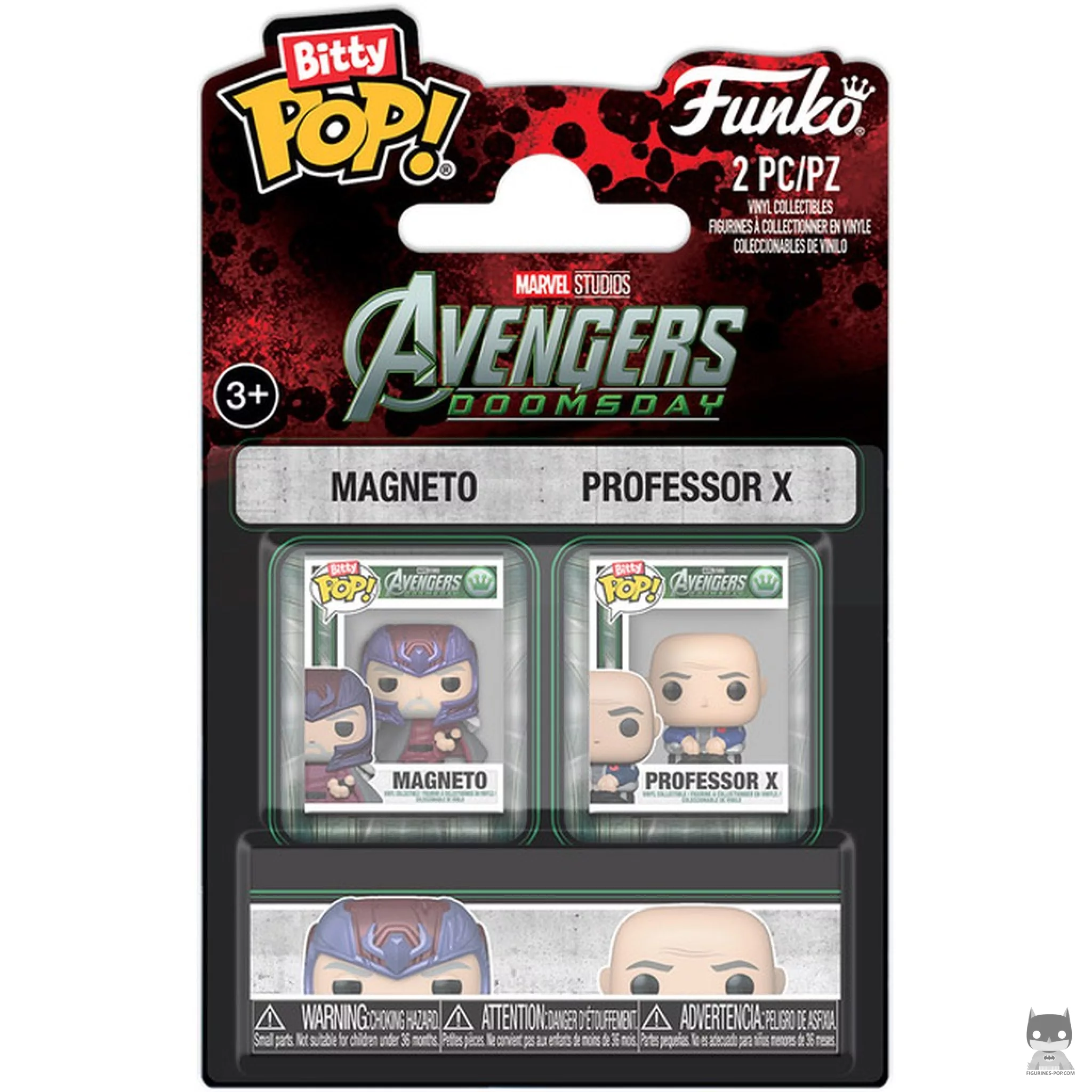 Figurine Funko POP Magneto & Professeur X avec boîte