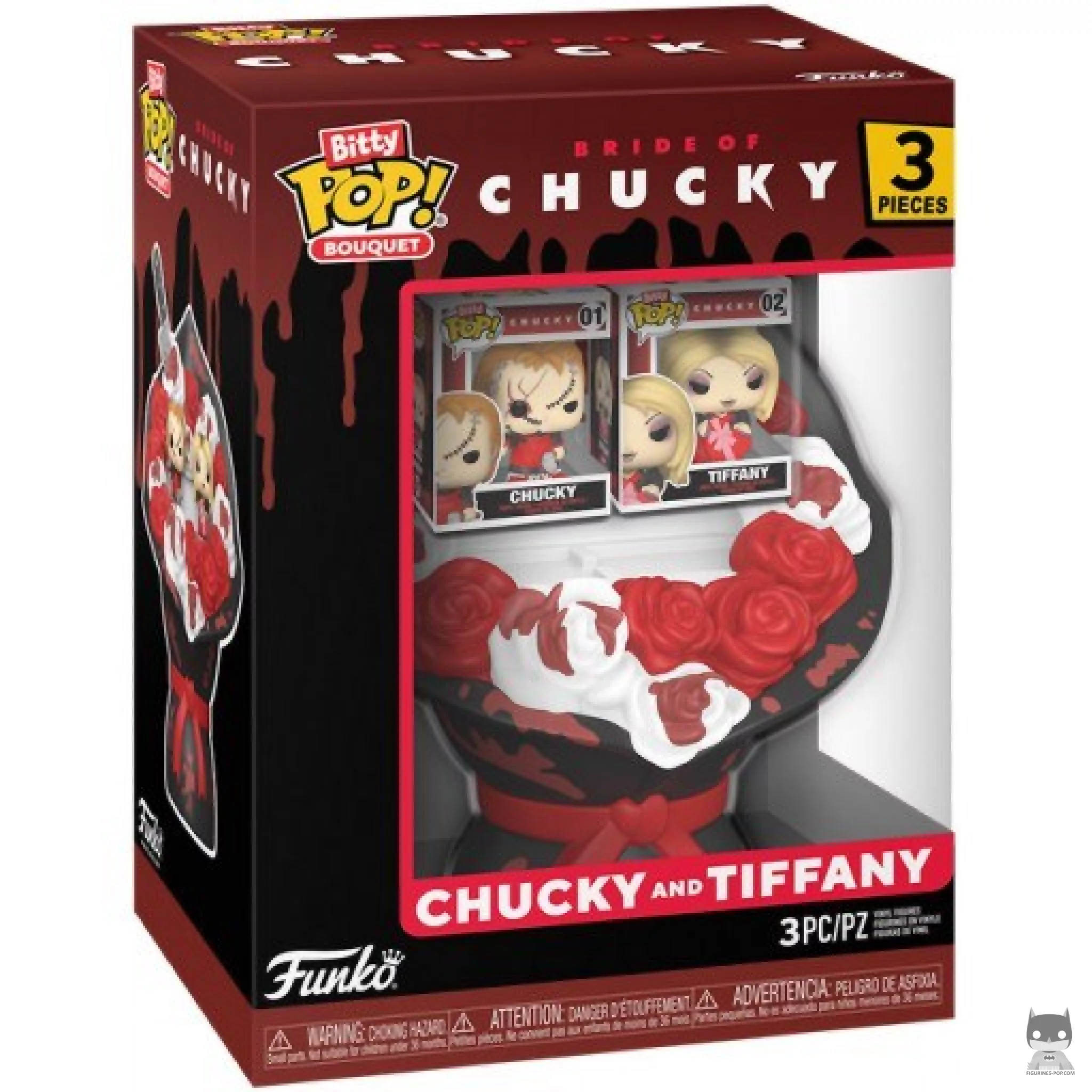 Figurine Funko POP Bouquet Chucky & Tiffany (Saint-Valentin) avec boîte