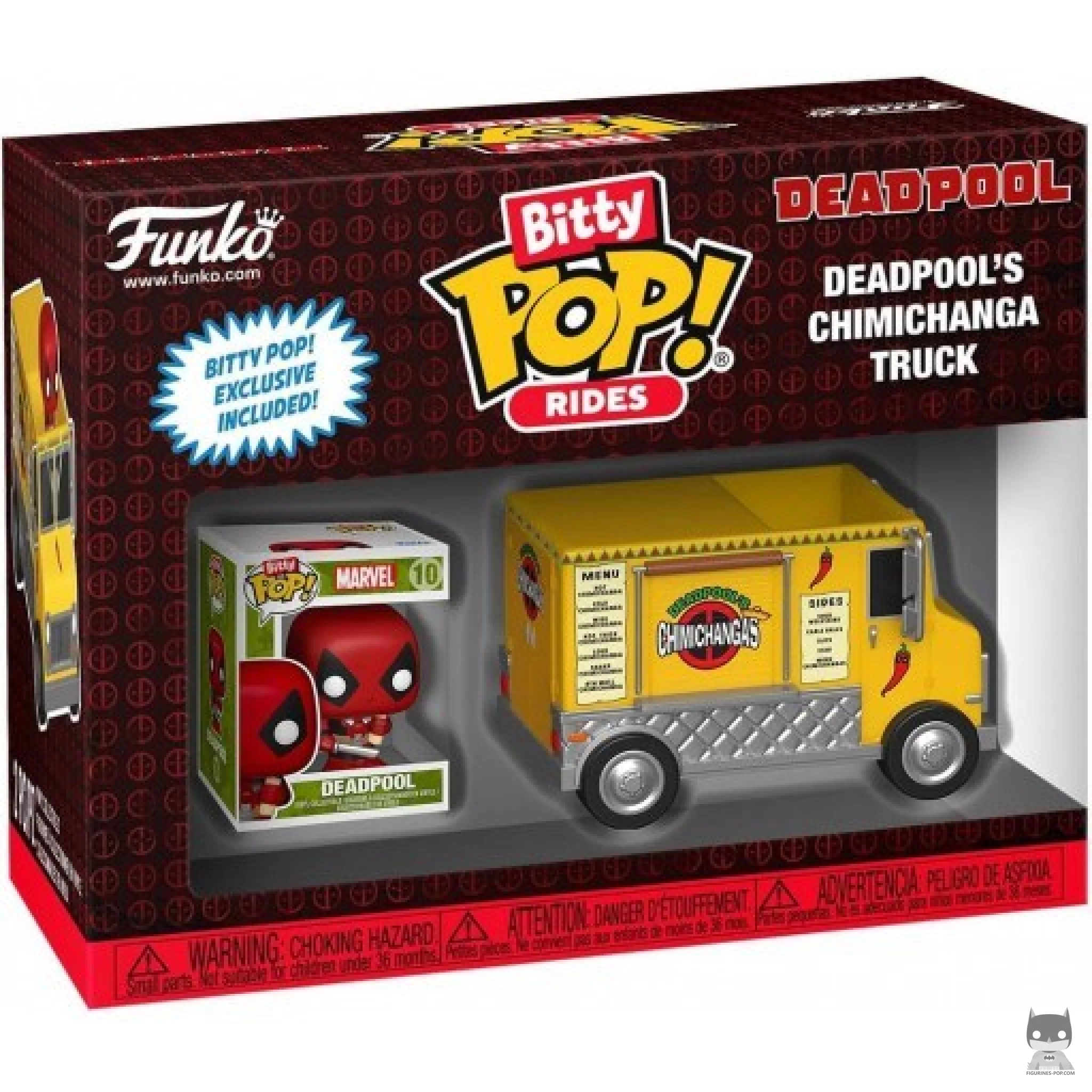 Figurine Funko POP Deadpool avec Camion Chimichanga avec boîte