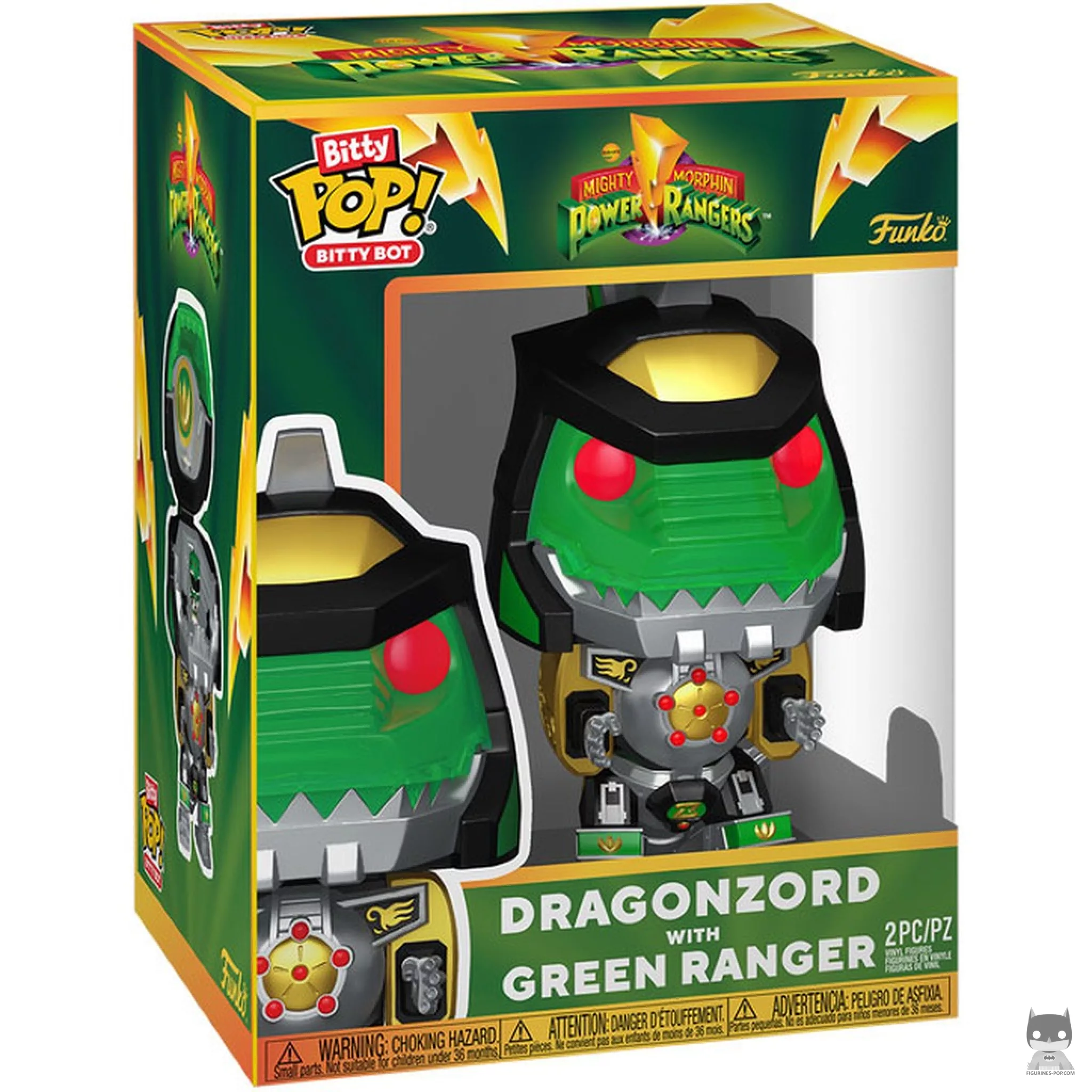 Figurine Funko POP Dragonzord avec Ranger Vert avec boîte