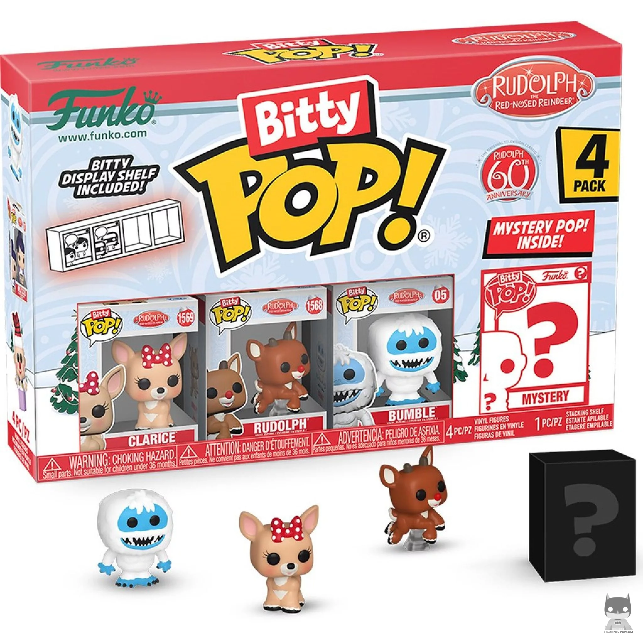 Figurine Funko POP Rudolphe le renne au nez rouge (Série 2) (Rudolphe le renne au nez rouge)