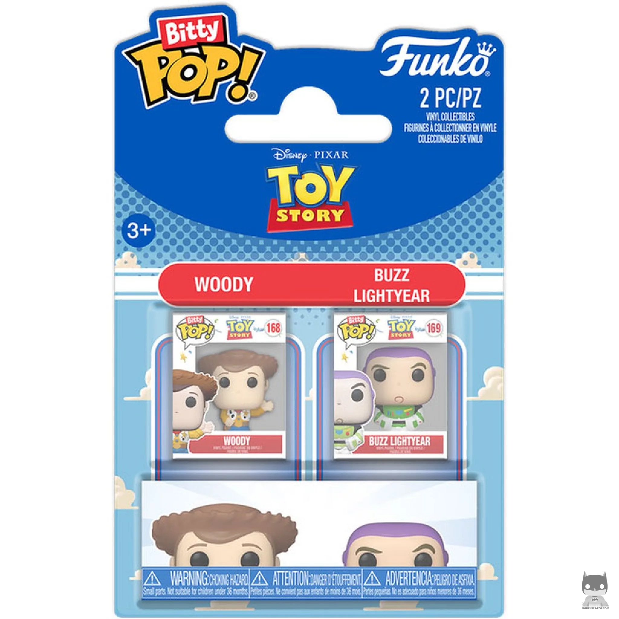 Figurine Funko POP Woody & Buzz l'Eclair avec boîte