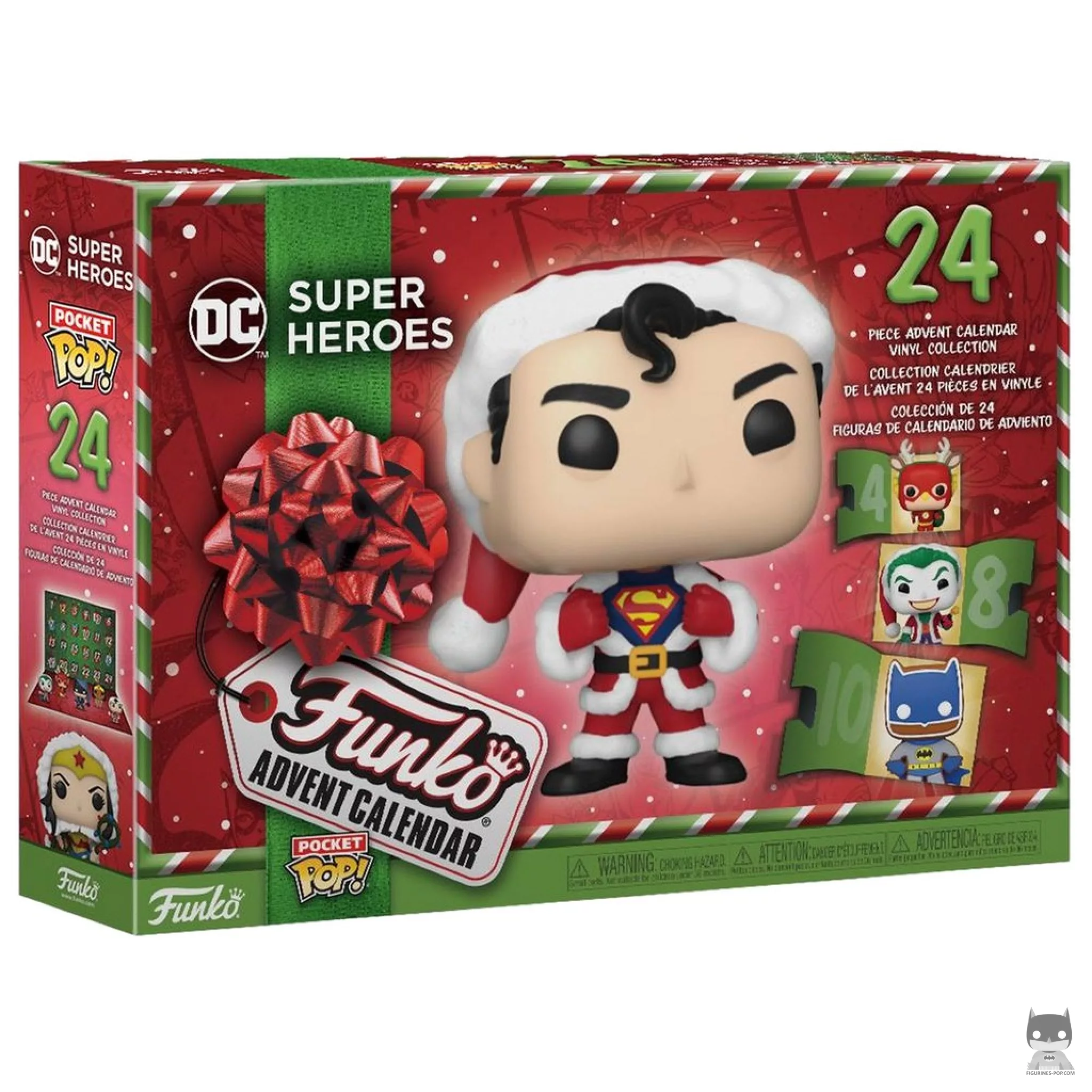 Figurine Funko POP Calendrier de l'Avent DC Super Heroes 2023 avec boîte