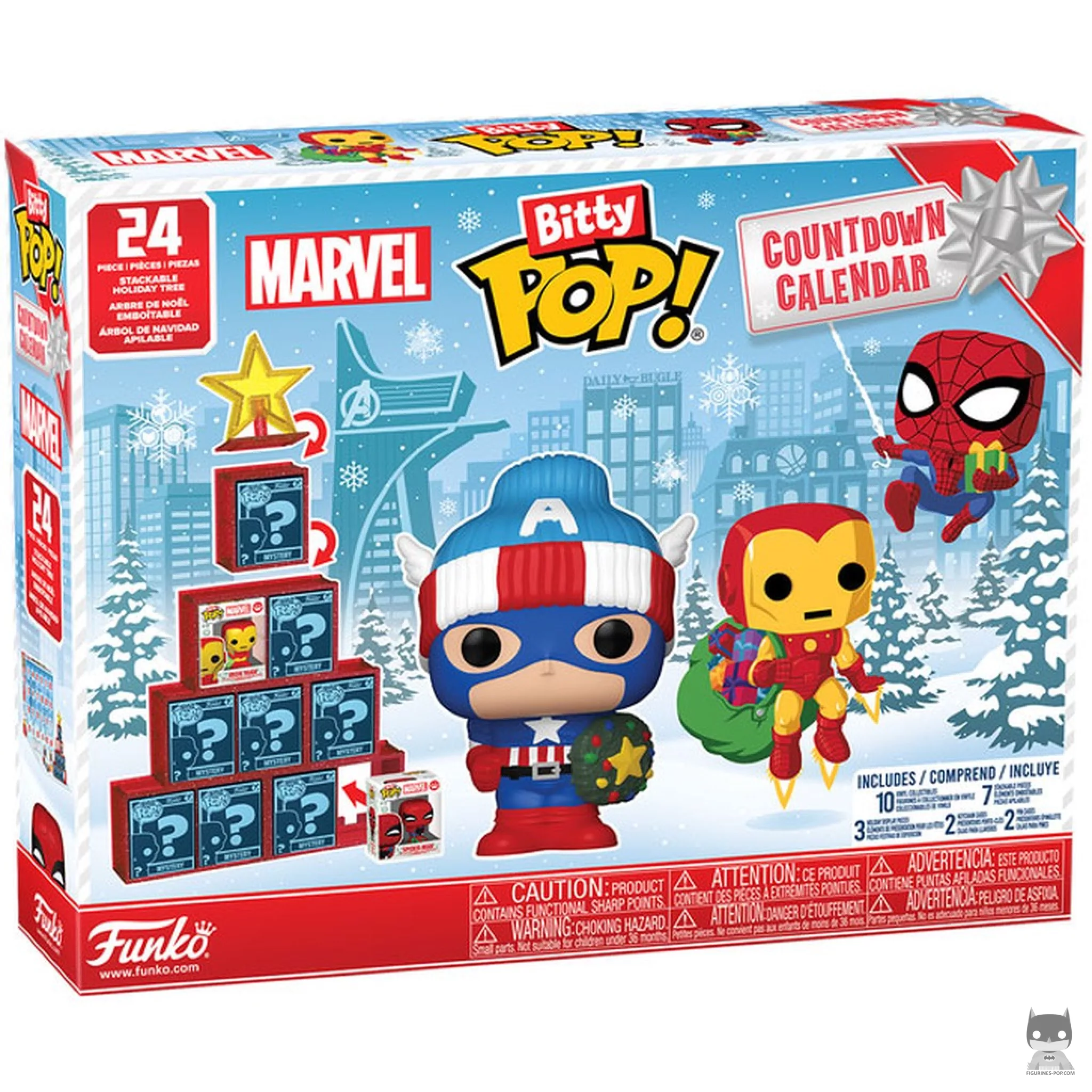 Figurine Funko POP Calendrier de l'Avent Marvel Comics 2025 avec boîte