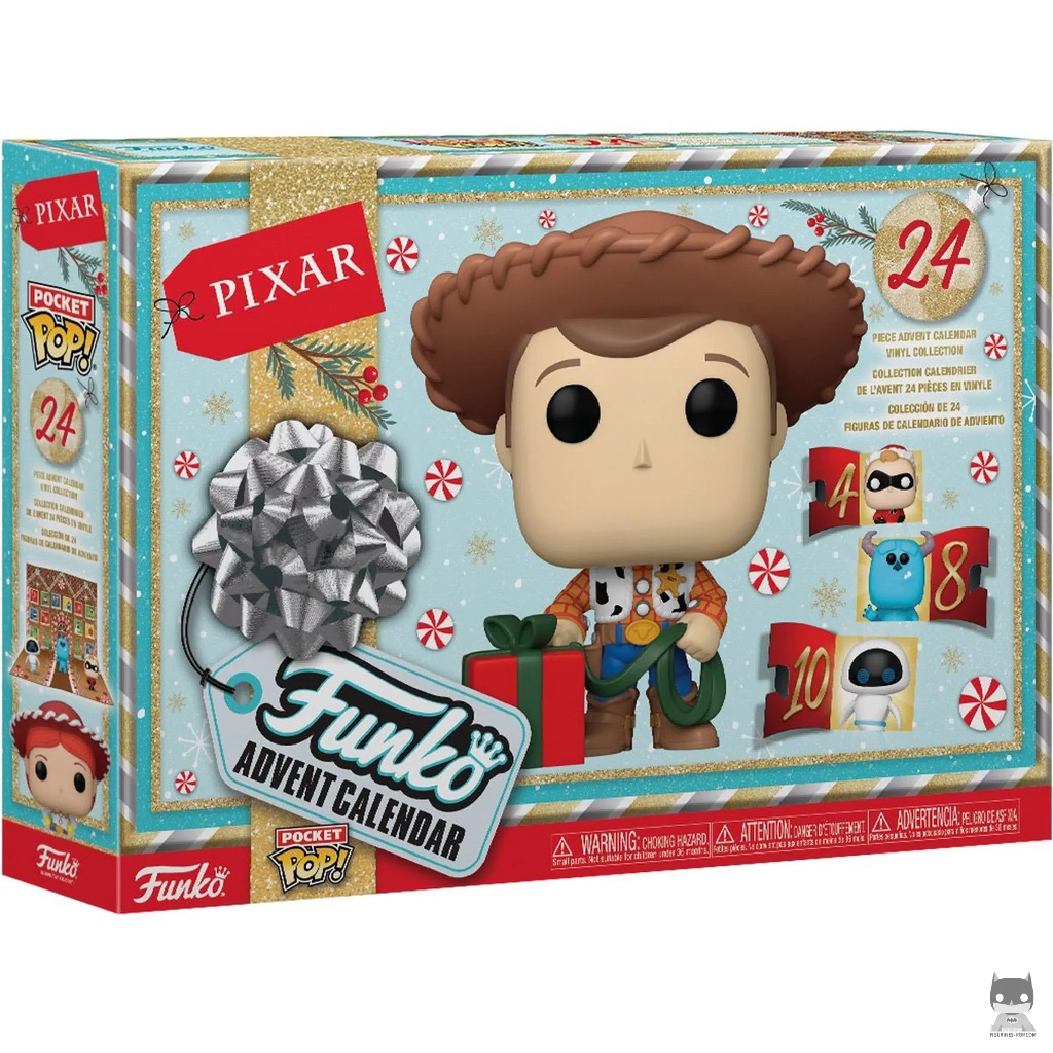 Figurine Funko POP Calendrier de l'Avent Courts-métrages Pixar 2024 avec boîte