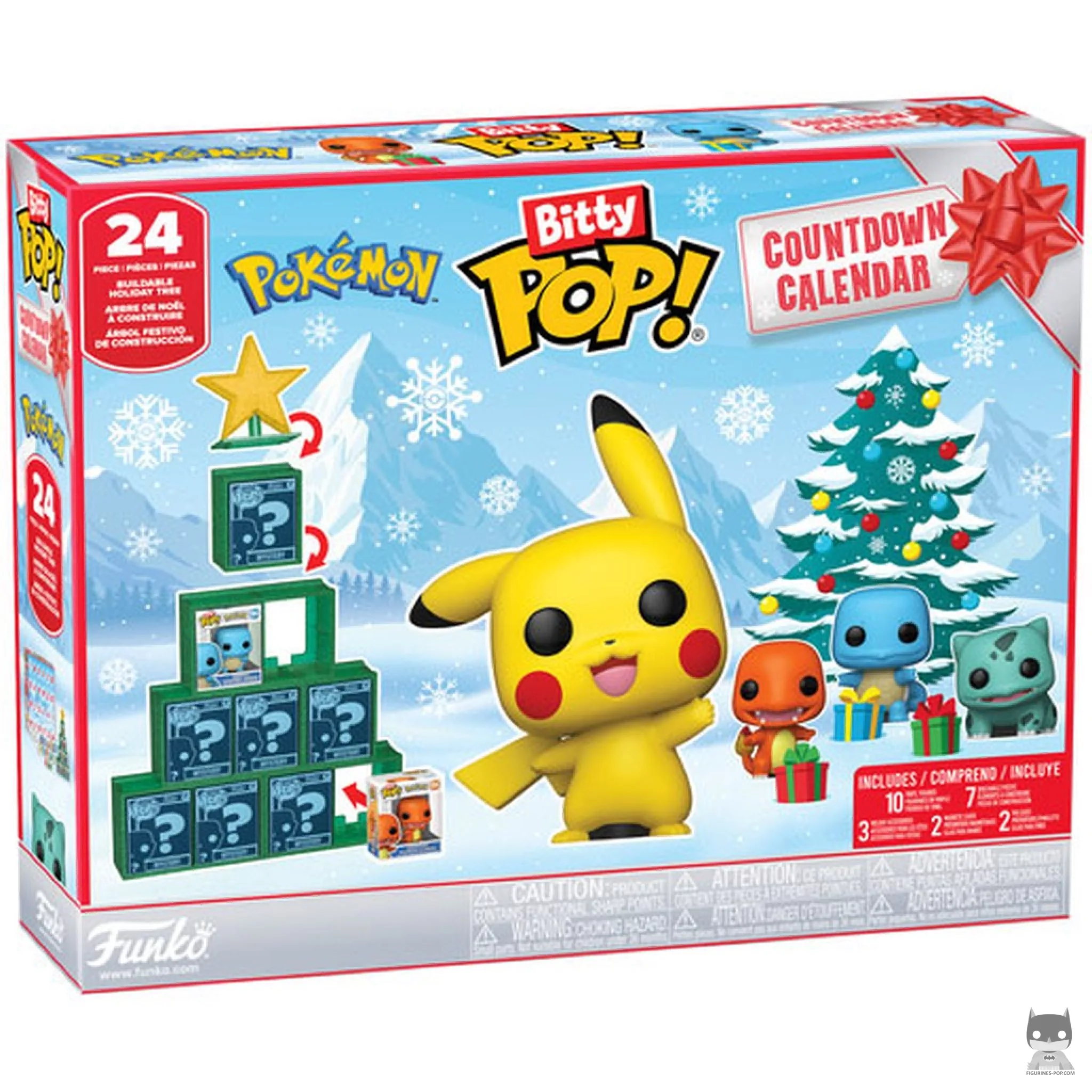 Figurine Funko POP Calendrier de l'Avent Pokémon 2026 avec boîte