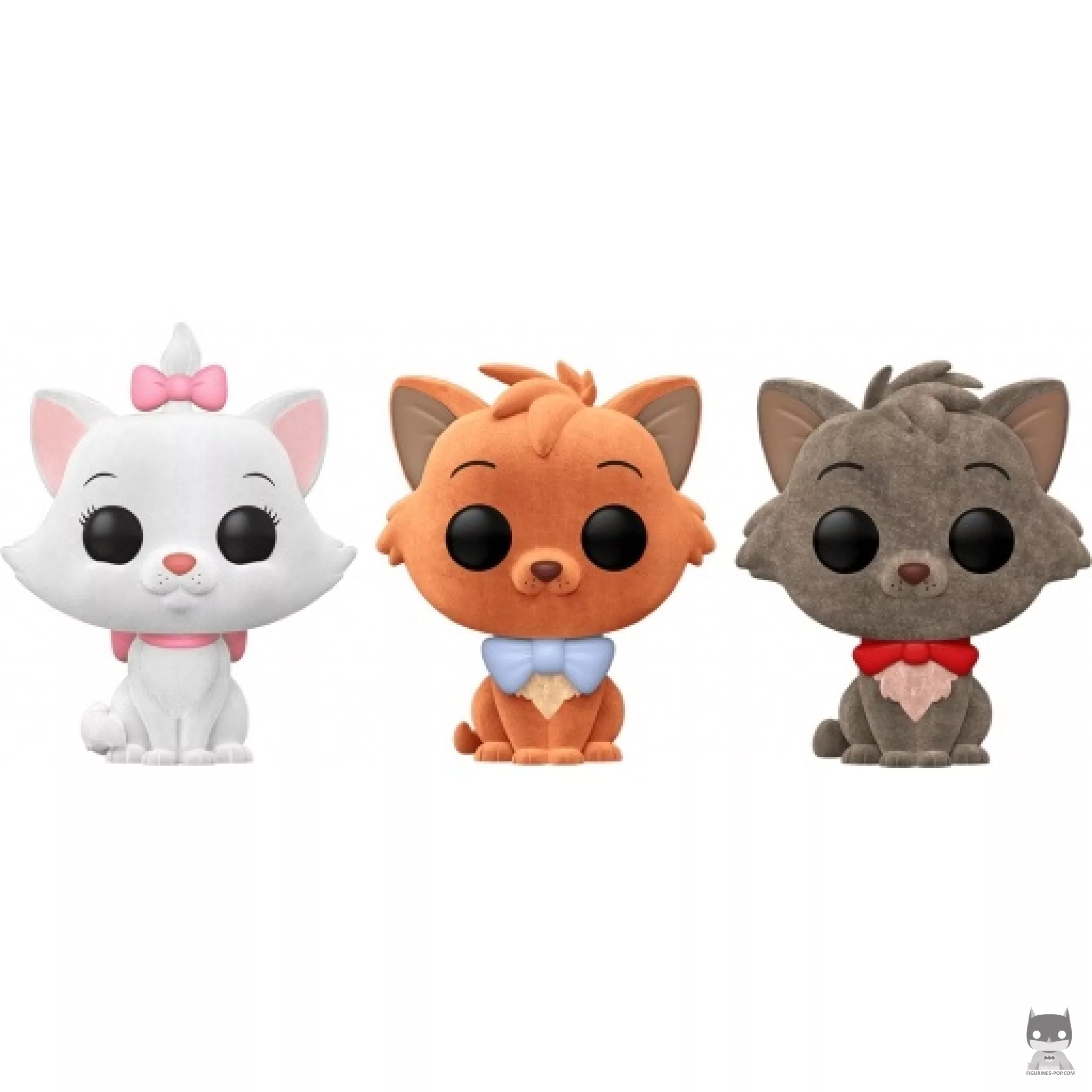 Figurine Funko POP Marie, Toulouse & Berlioz (Flocked) (100 ans de Disney)