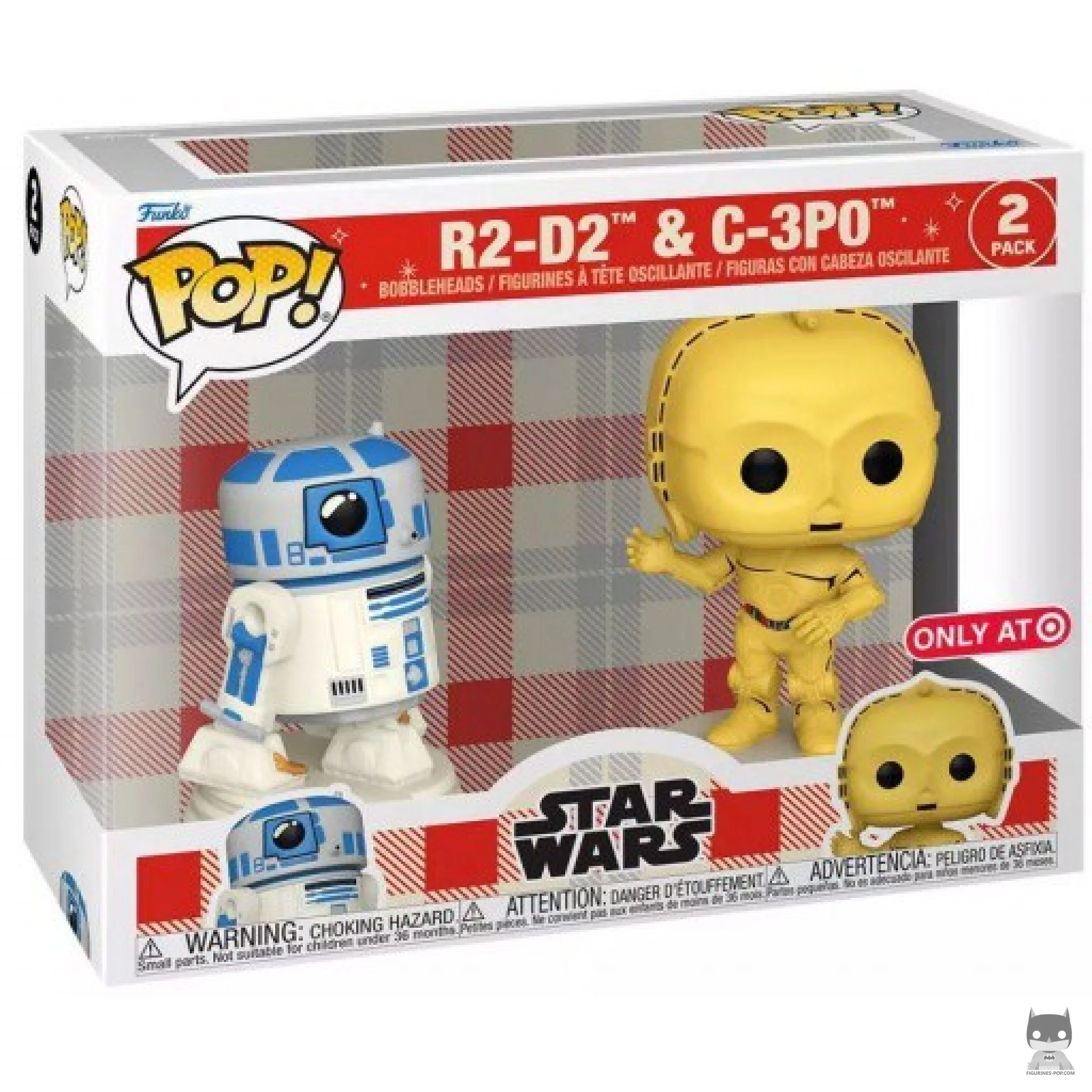 Figurine Funko POP R2-D2 & C-3Po (Retro Reimagined) avec boîte