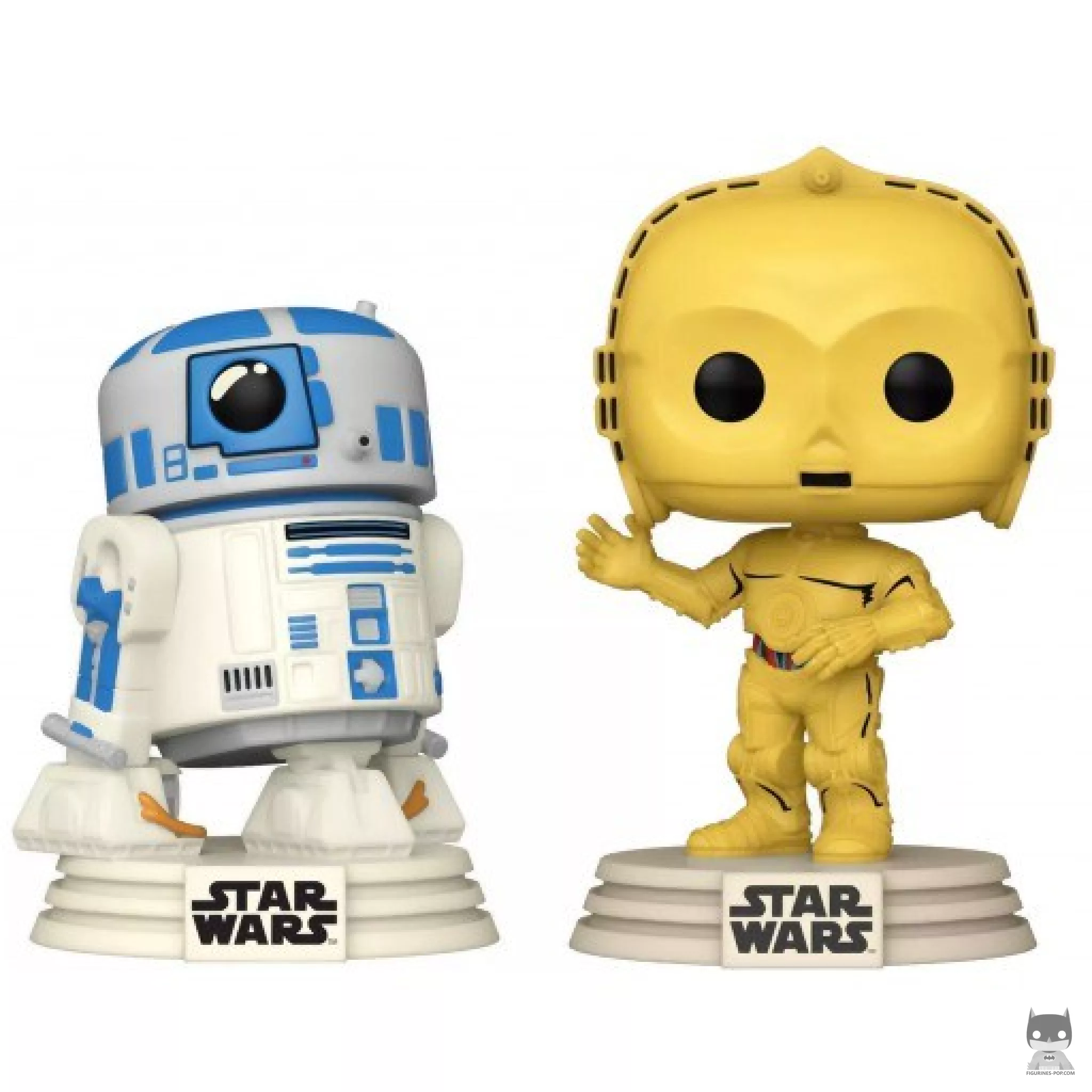 Figurine Funko POP R2-D2 & C-3Po (Retro Reimagined) (100 ans de Disney)