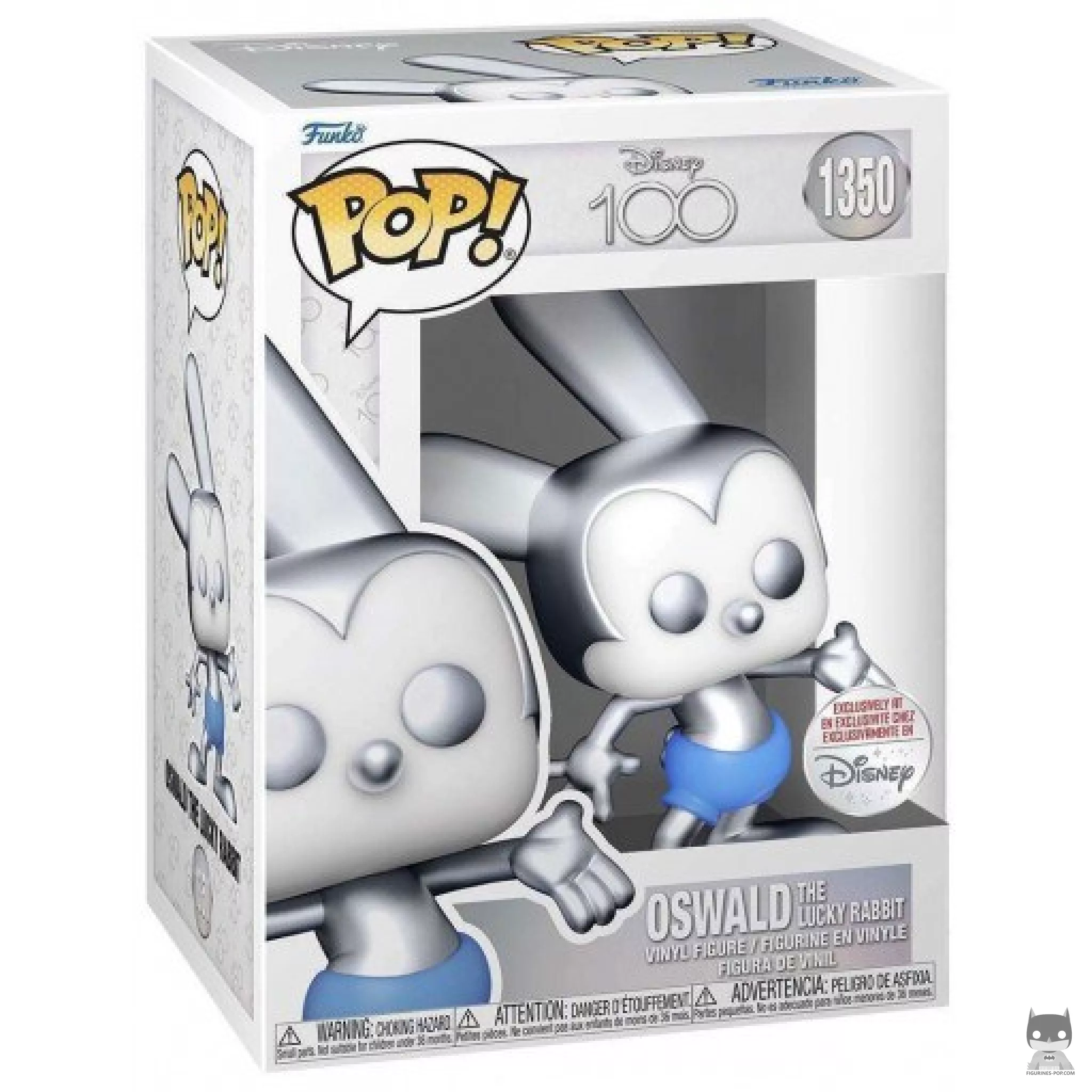 Figurine Funko POP Oswald Le Lapin Chanceux (Silver) avec boîte
