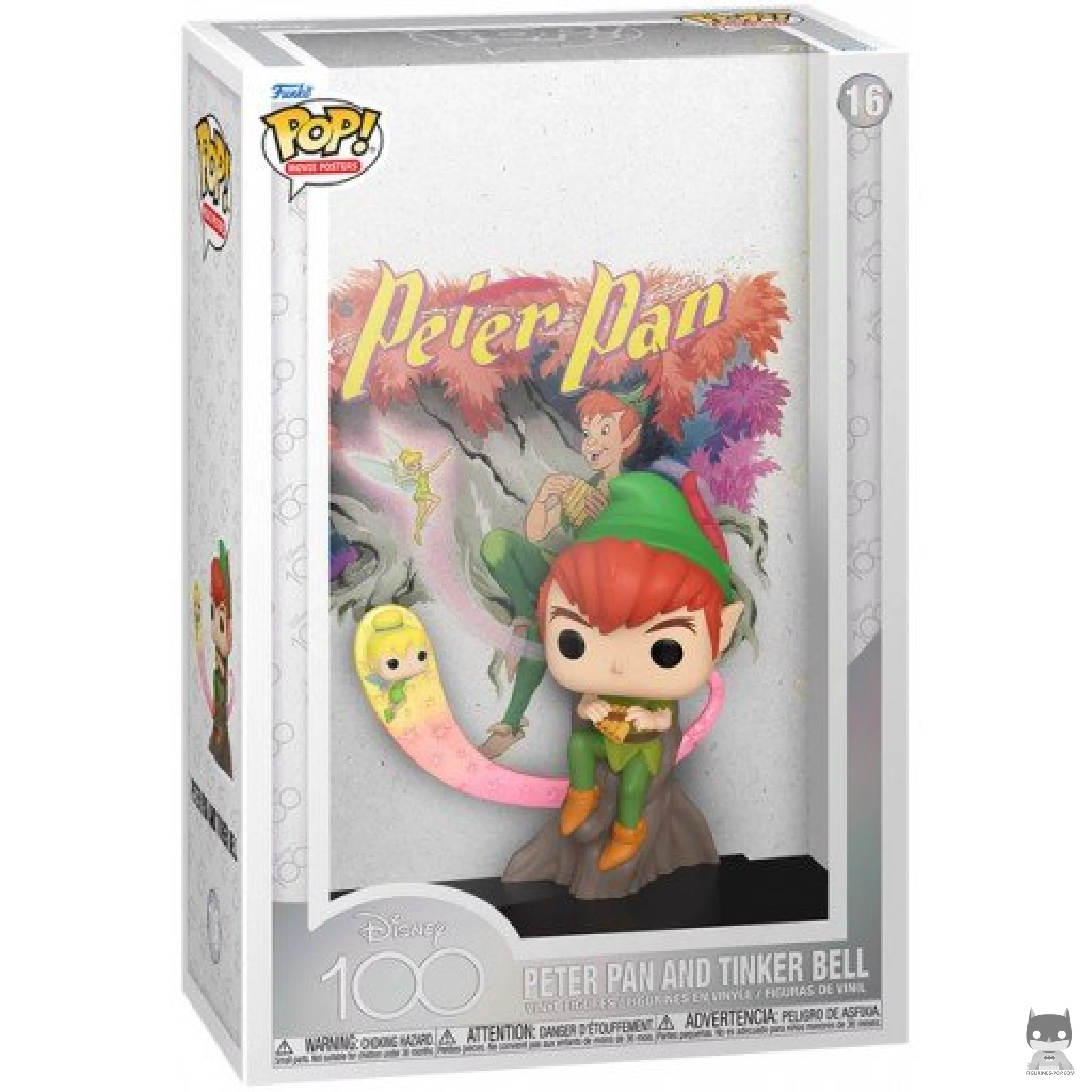 Figurine Funko POP Peter Pan et la Fée Clochette (100 ans de Disney)