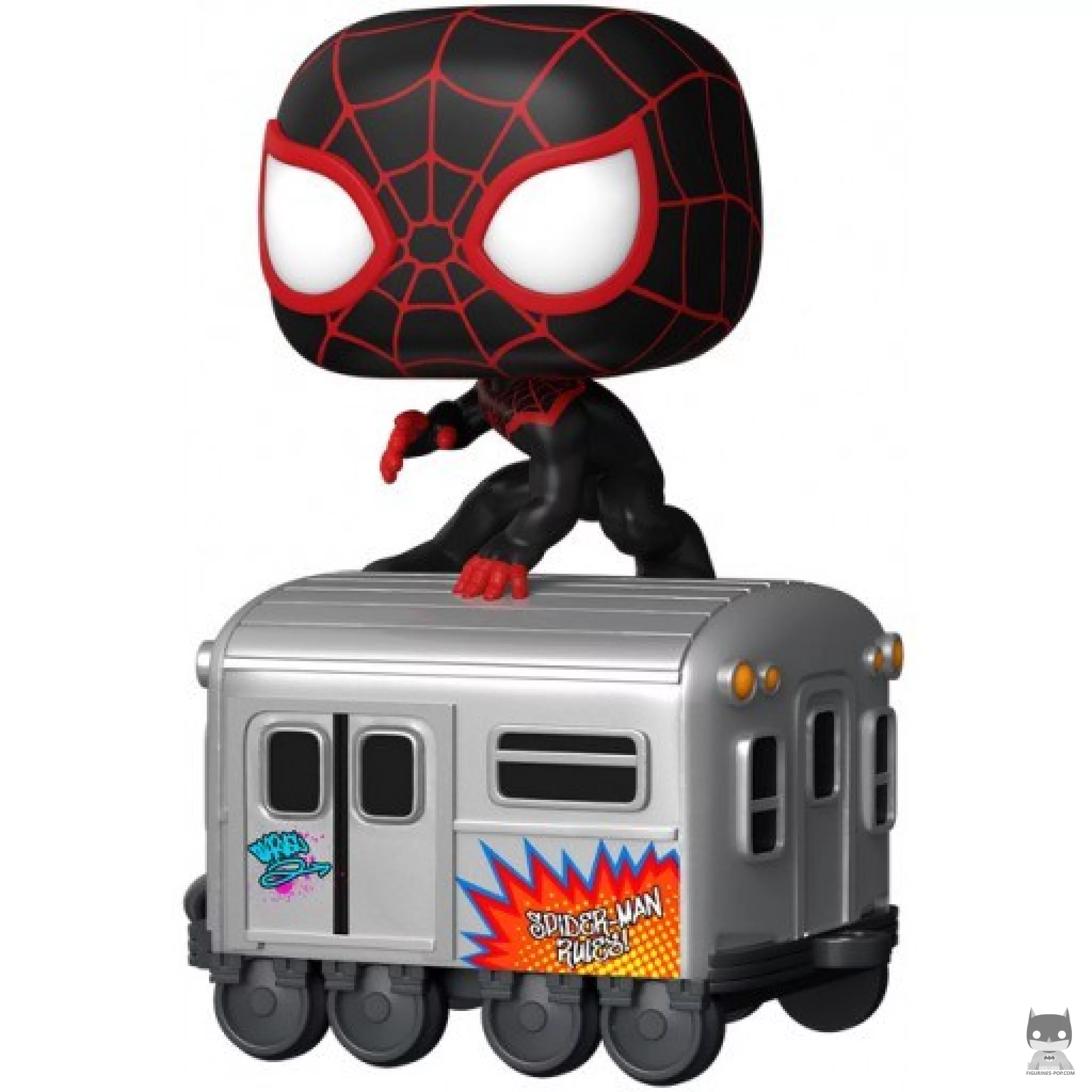 Figurine Funko POP Miles Morales sur un Wagon de Métro (100 ans de Disney)