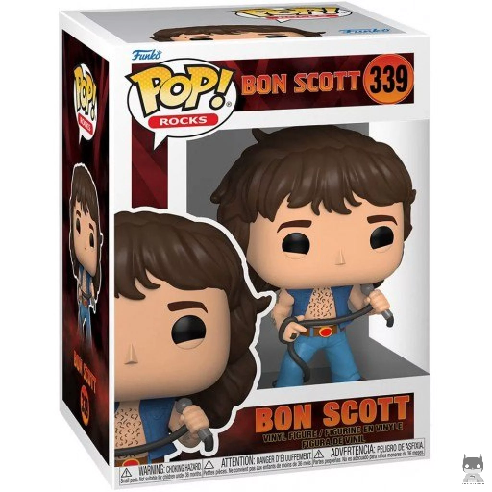 Figurine Funko POP Bon Scott avec boîte
