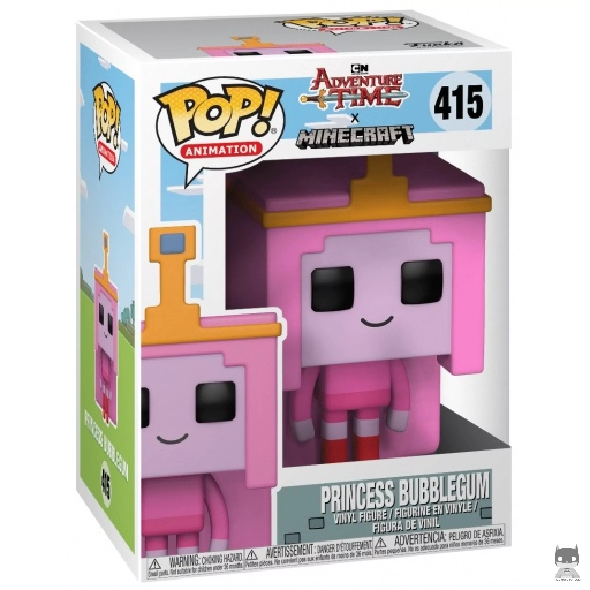 Figurine Funko POP Princesse Chewing-gum (Minecraft Style) avec boîte